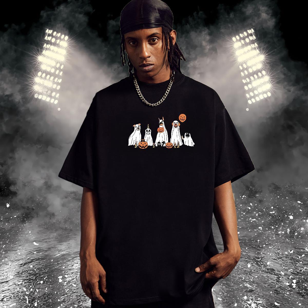 2024 Summer T shirt 230g Cotton pumpkin High Street Hip Hop Tees Shirts Short Sleeve Soft Free Shipping Men Clothes T-Shirt Custom Print Plus Size