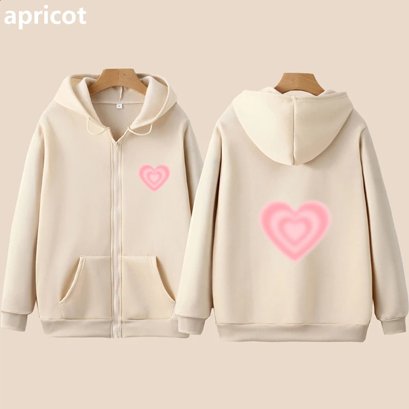 Y2k Heart Autumn Winter Sweatshirt Brain Graphic Zip up Hoodies Vintage Jacket Women Men Zipper Cardigan Hoodies Vintage 240805