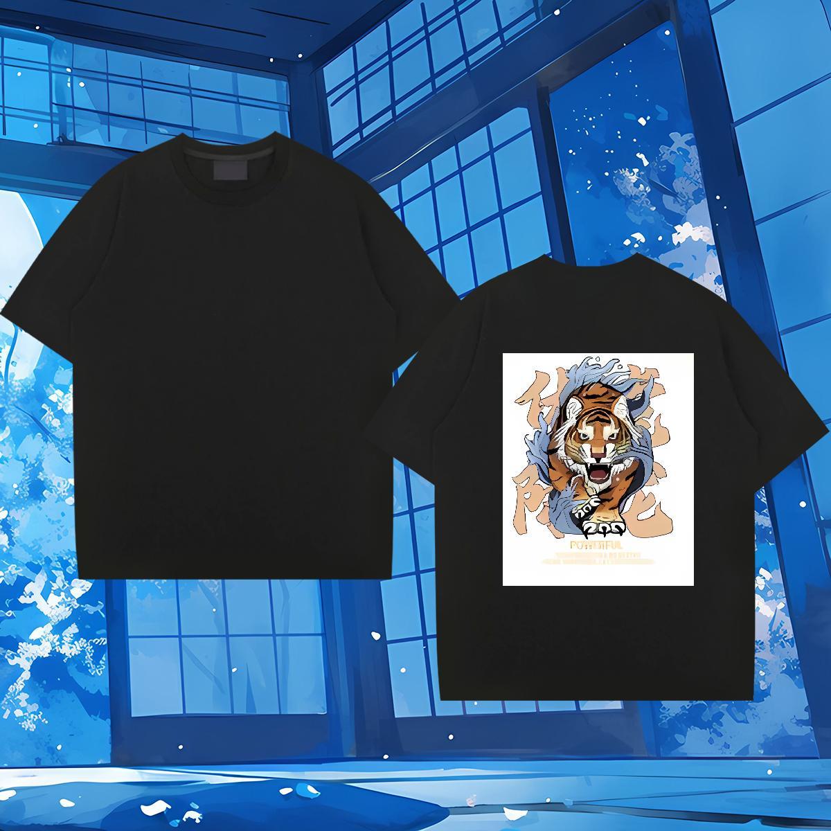 Designer T-Shirts for Men 230g Cotton Sport Tops Pure Cotton Unisex Tshirts Oversized