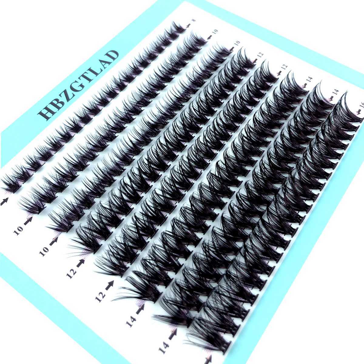 160 bundles of 50D/60D/80D black natural eyelash extensions artificial mink eyelashes personal cluster eyelash makeup Cilia SILK W240803