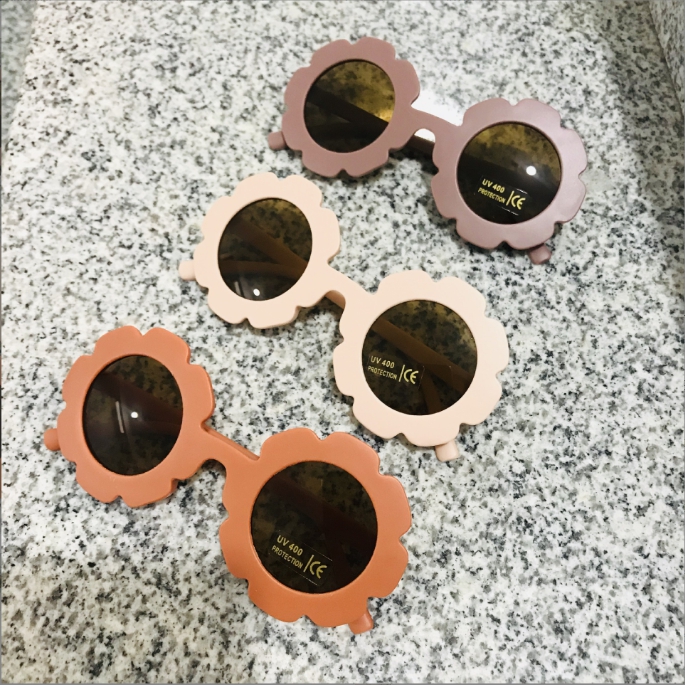 New Baby Children Round Flower Eyewear Summer Toddler Kids Sun Glasses Boys Girls Student Sunglasses Z260305