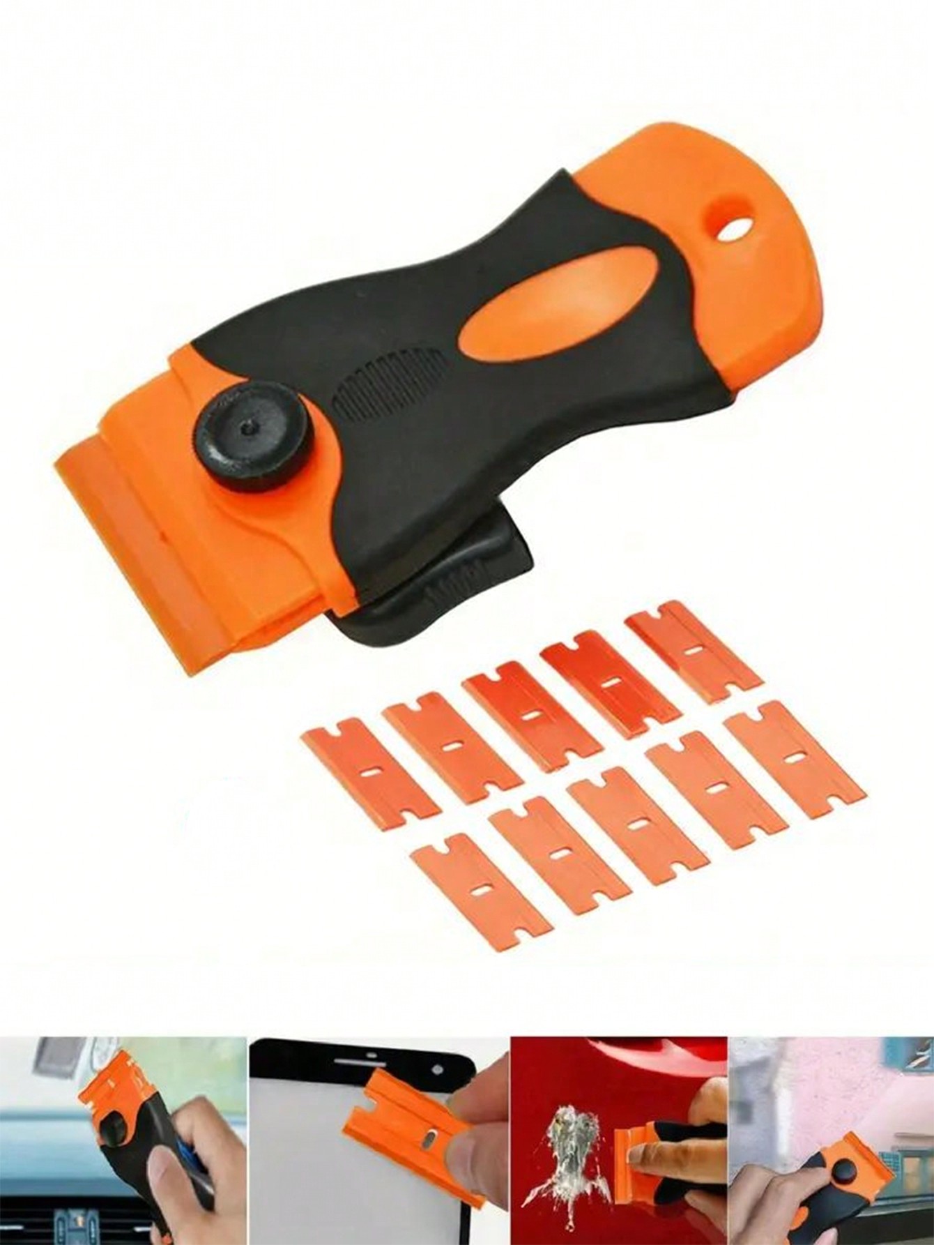 11pcs glue removal small scraper car film glass multi-function tool cleaning floor scraper wallpaper scraper