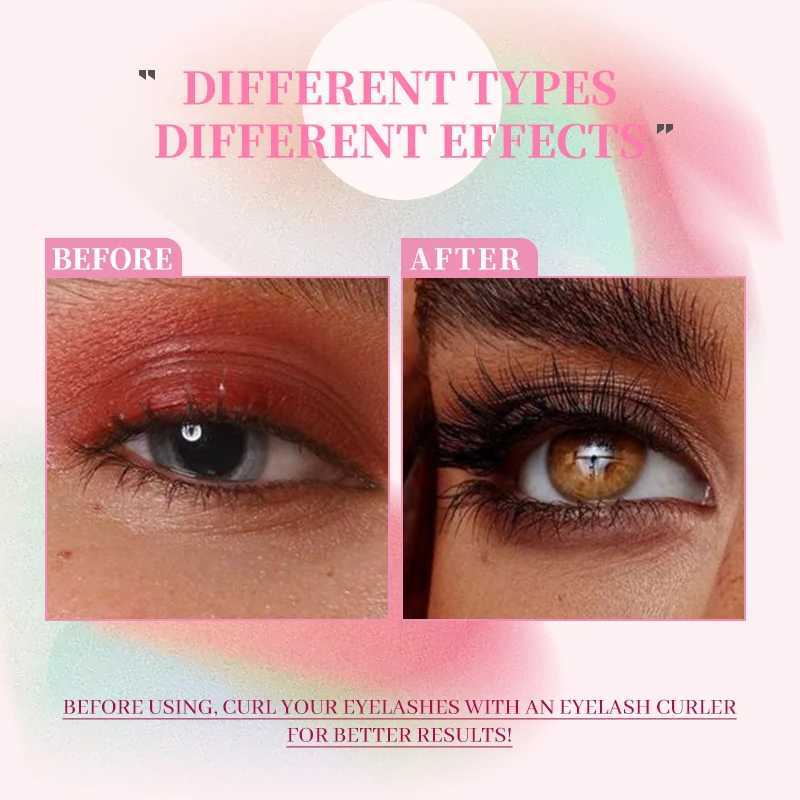 Eyelash Extension Set 280 Clusters 8-16mm Curl Personalized Eyelash Set with eyelash adhesive and sealed eyelash curler W240803