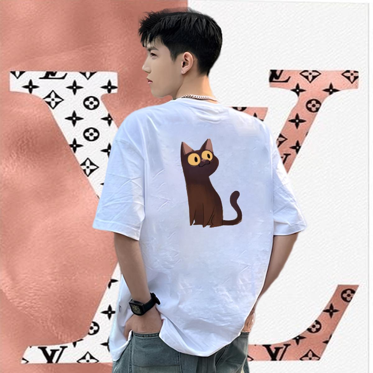 Custom T Shirt For Man 100% Cotton 230g cute Street Wear Top Tees Short Sleeve O-Neck Free Shipping Tshirts Customized Print