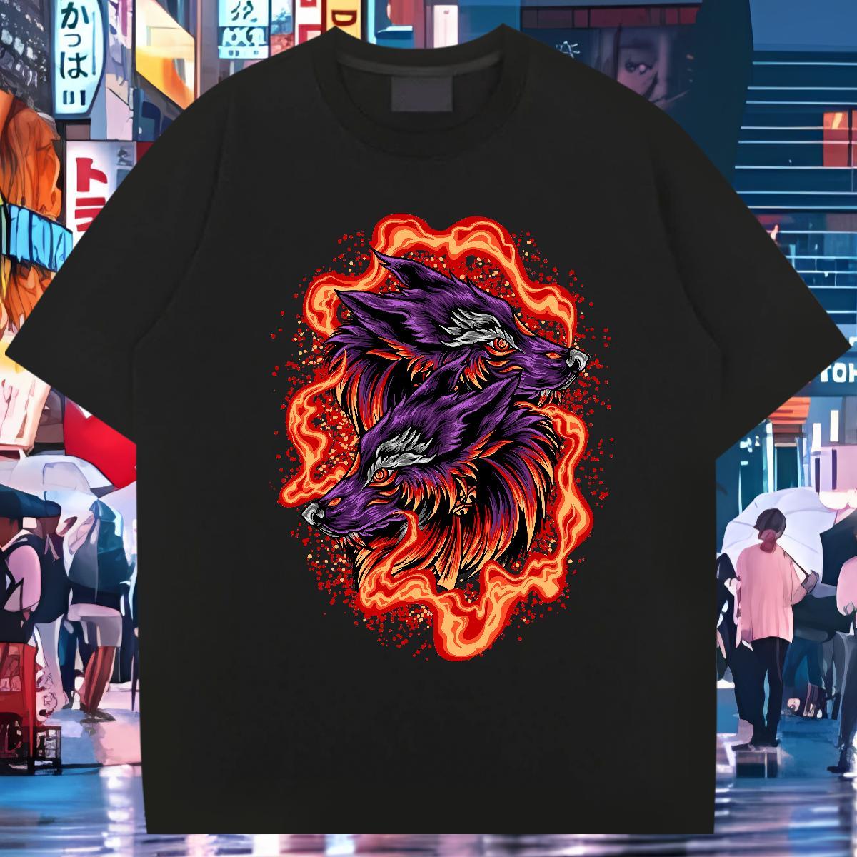 DIY T-Shirts 230g Cotton Home Outdoor Wear Crew Neck Brand Men Clothes T-Shirt Custom Cartoon
