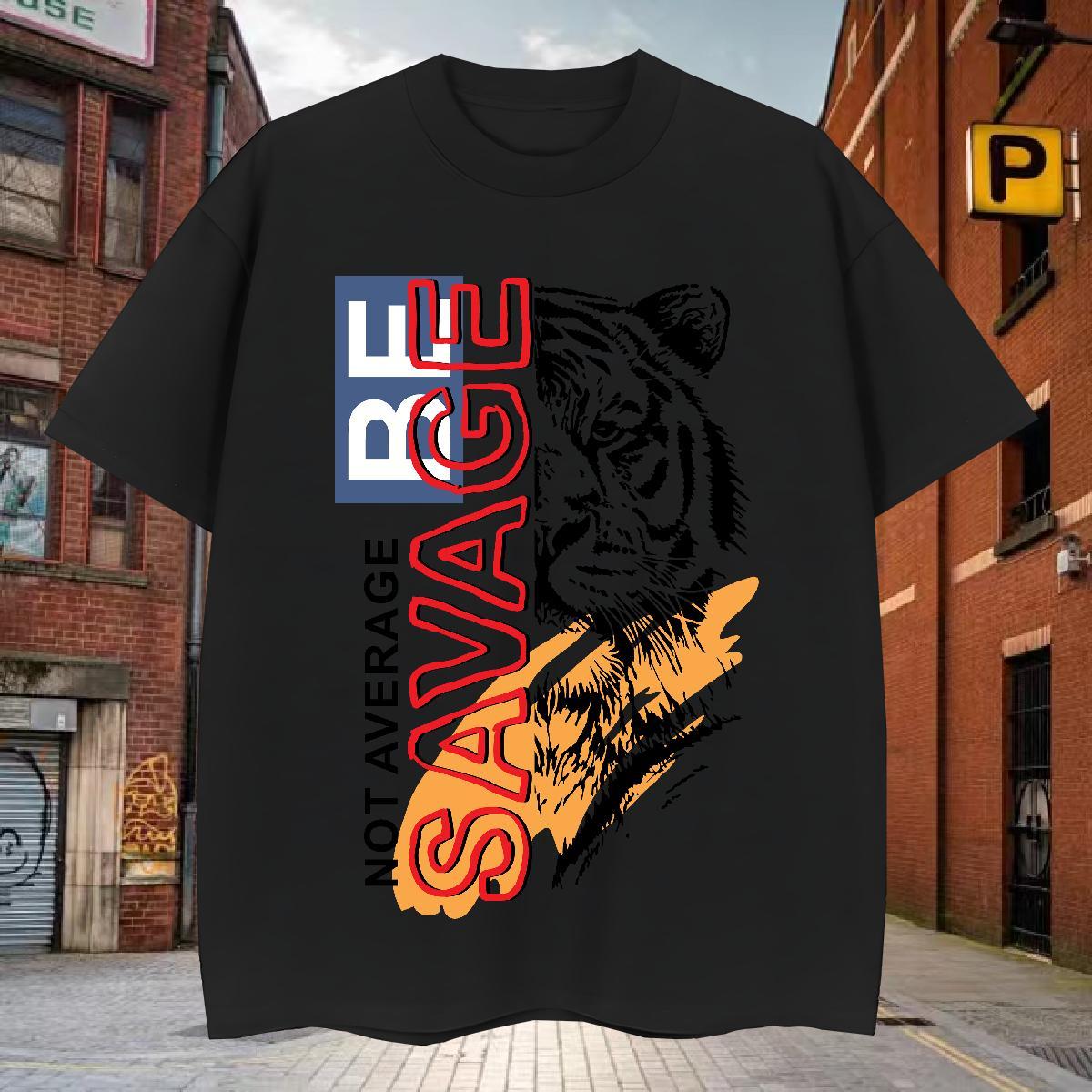 Men T Shirts 230g Pure Cotton Street Casual Breathable Crew Neck Skull Couples T Shirts Custom Loose Tees