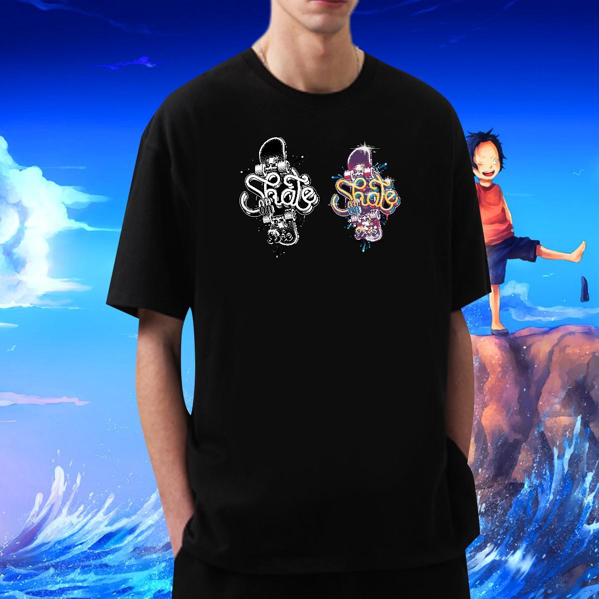 Mens T Shirts 100% Cotton 230g Colorful Hip Hop Pure Cotton Customized Print Mens Tshirts Brand TOP Quality Clothings