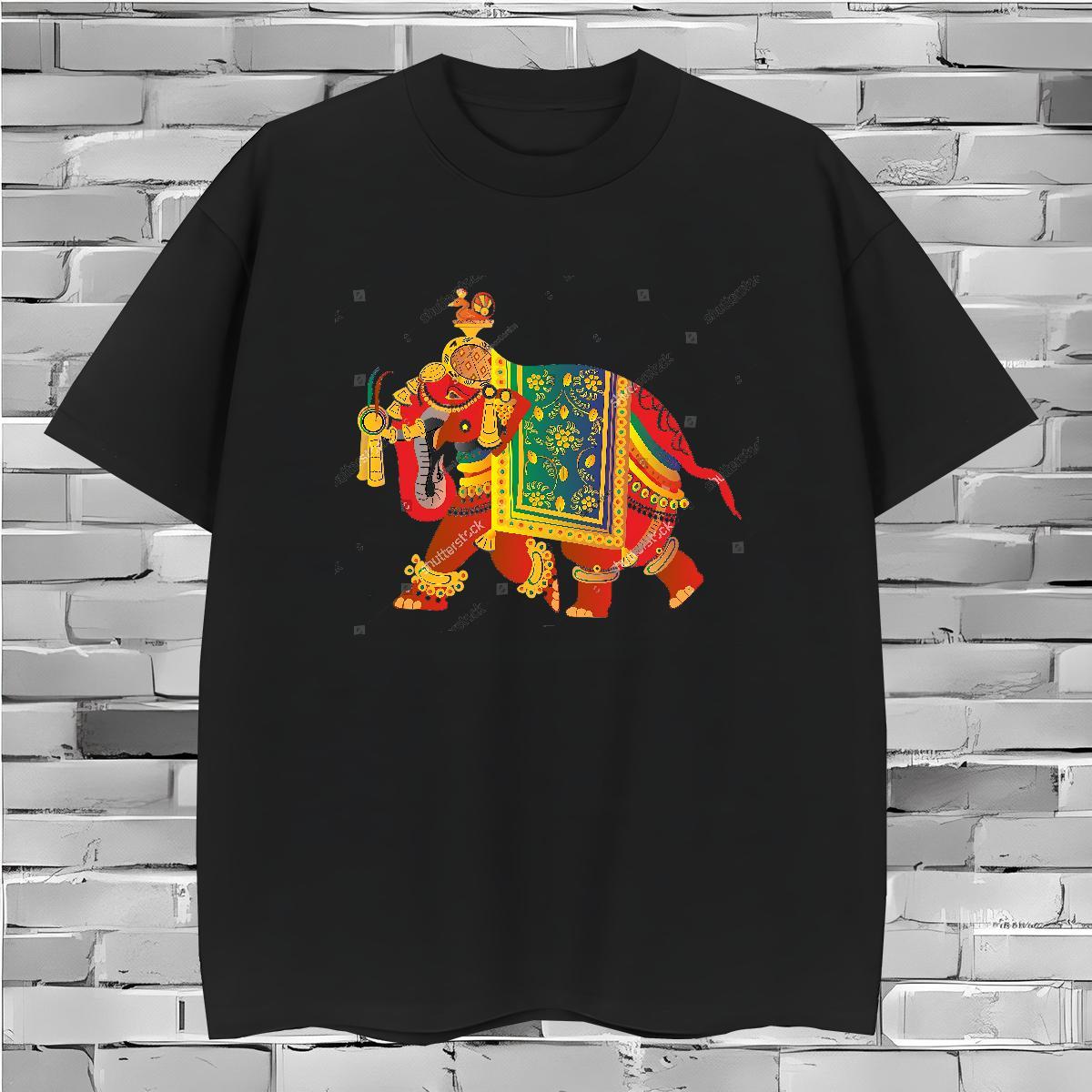 T-Shirts 230g 100% Cotton elephant Casual Daily Wear O Neck Short Sleeves Custom Printed Men Tees Factory Direct Cool Clothes