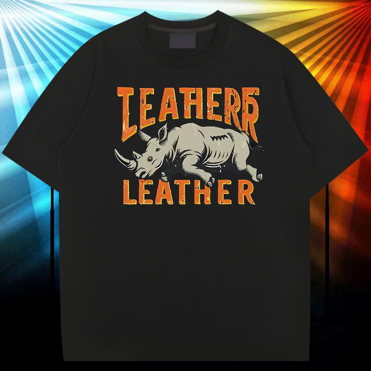 Classic T shirt 230g 100% Cotton rhinoceros Sports Casual Tops Breathable Crew Neck Free Shipping Couples T Shirts DIY