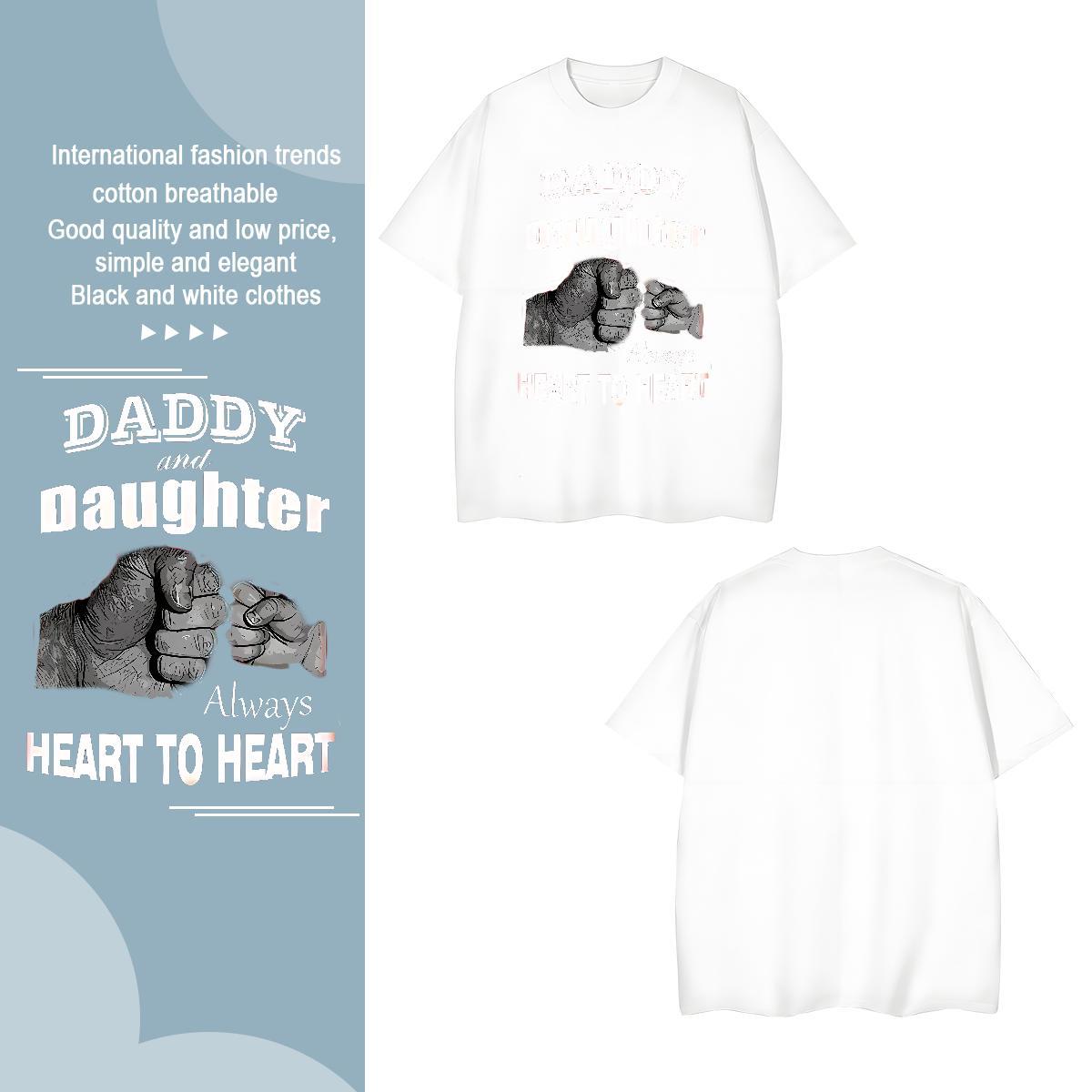 Man T Shirts 230g Cotton hands Sports Casual Breathable Soft Cartoon Printing L-4XL Men Tees Fashion Unisex Wear