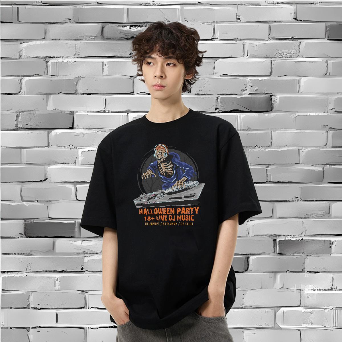 New Designer Mens T Shirts 230g Cotton monster Casual Wear O Neck Short Sleeves TOP Quality Men Tshirts Anime Print