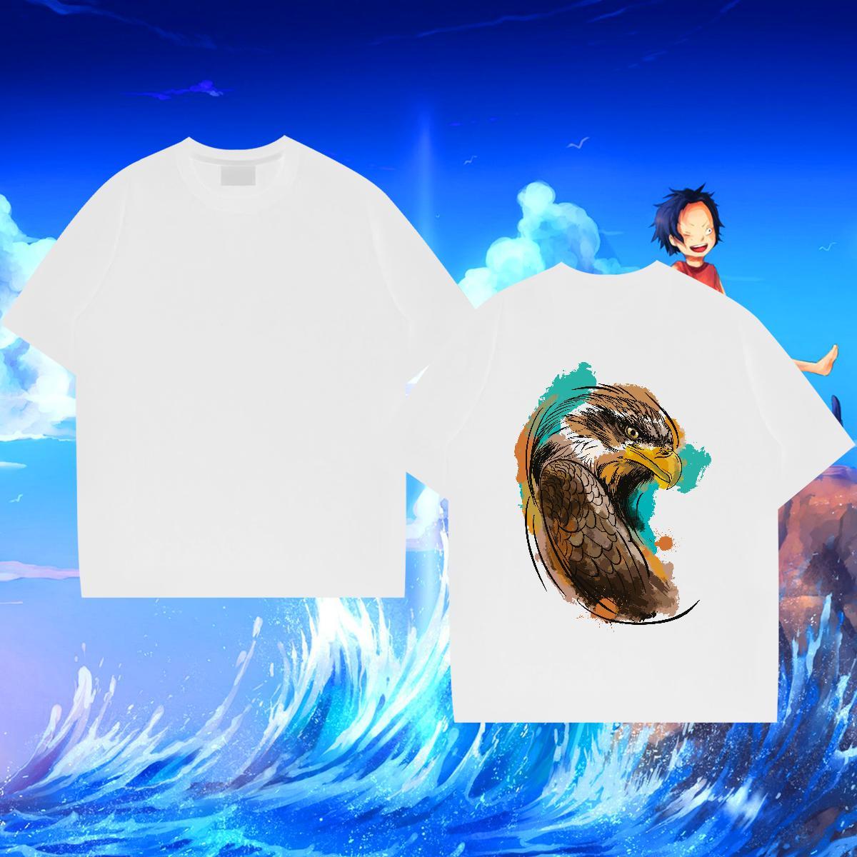 Stylist Man T Shirts 230g 100% Cotton cool Street Tops Tees Crew Neck Breathable Loose Fit Tshirt for Man Woman DIY Printed