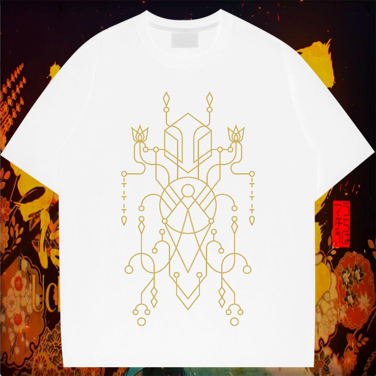 Man T Shirts 100% Cotton 230g Geometric line Outdoor Pure Cotton Custom Printed Tshirt for Man Woman New Designer Loose Wear