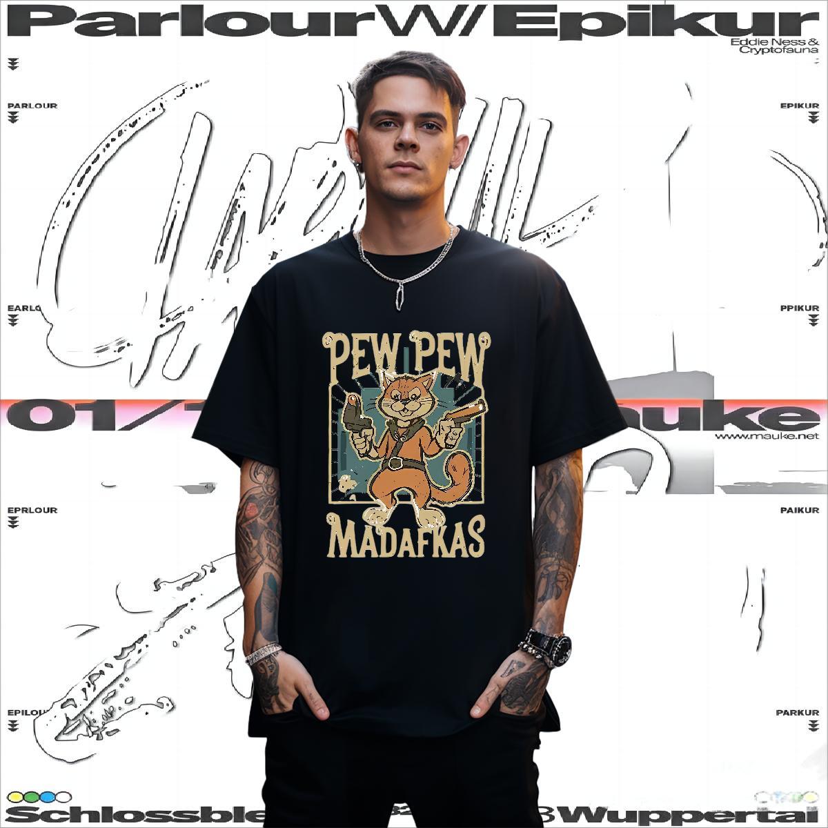 Loose Couples T Shirts 230g 100% Cotton squirrel T-Shirts for Men Daily Wear O-Neck Short Sleeve Custom Print Oversized Classic Tees