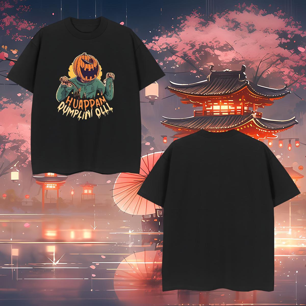 Soft Men Tees 230g Cotton pumpkin Men T Shirts Spring Summer Crew Neck Breathable Anime New Designer Tops Shirt