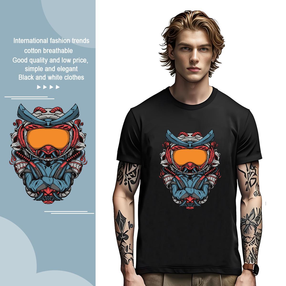 T-Shirts 230g Cotton universe Daily Outfit Crew Neck Breathable Custom Printing Couples T Shirts Classic Casual High Quality Tshirts