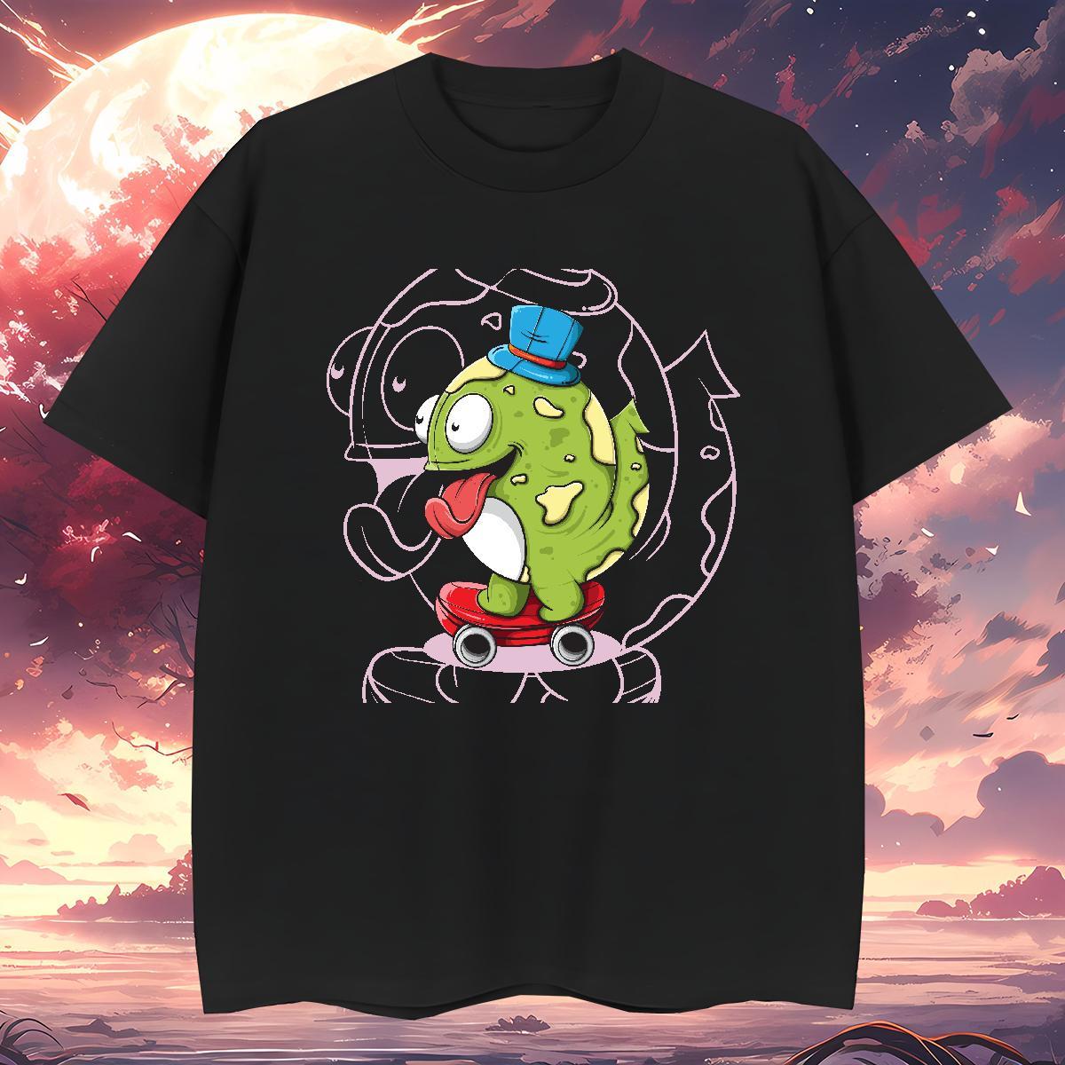 T-Shirts 230g Cotton grimace Sport Breathable Crew Neck Oversized 3XL 4XL Men Tops Tees 2024 Designer Soft Polos