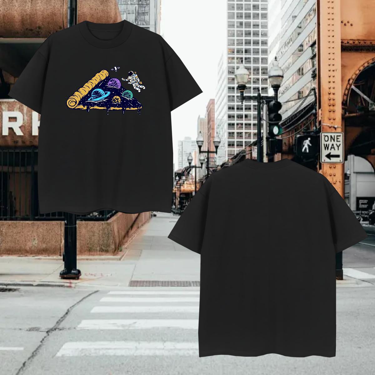 T Shirt For Man 230g Pure Cotton stars Casual Breathable Crew Neck Custom Print Plus Size Men Tshirts Customized Loose Tee Shirt