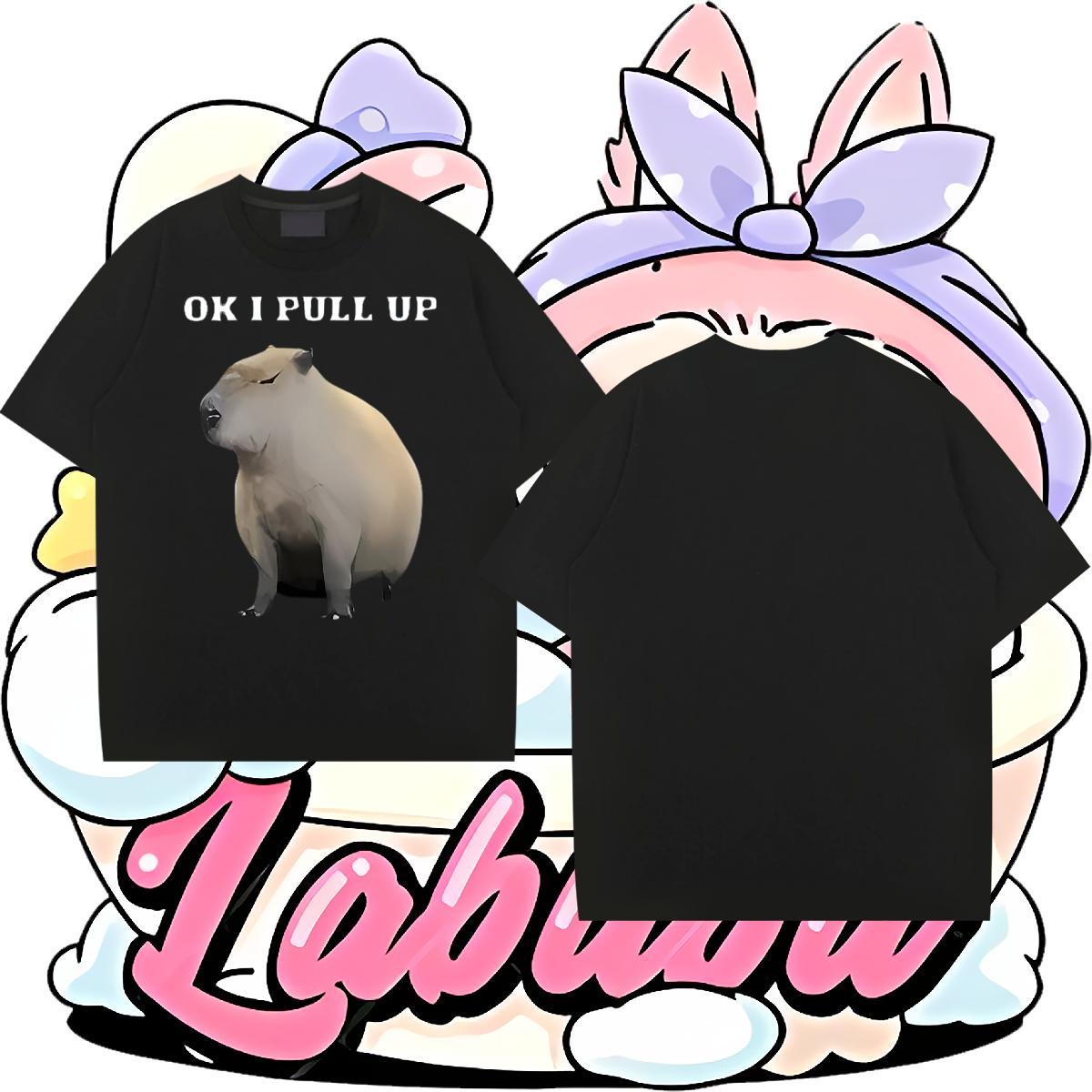 New T shirt 100% Cotton 230g mouse Beach Tees Crew Neck Breathable Loose Fit Tshirt for Man Woman Skull