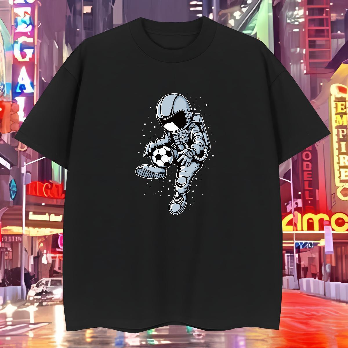 T-Shirts 230g Pure Cotton universe Spring Summer Breathable Short Sleeve Custom Printing Men Tees Casual New Loose Tees Shirts