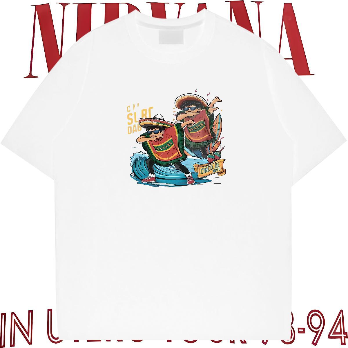 2024 Summer T Shirts Men person Clothes 100% Cotton 230g Casual Daily Wear High Quality Plus Size Custom O-Neck Short Sleeve Men Clothes T-Shirt