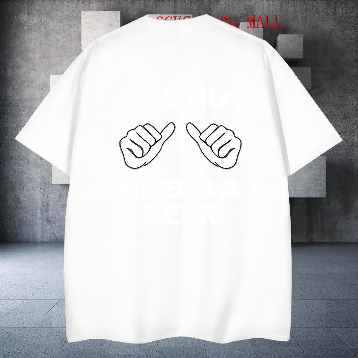 2024 New T-Shirts hands Tops Tees 230g Pure Cotton Casual Unisex Custom Big Size Breathable Soft Mens Tshirts