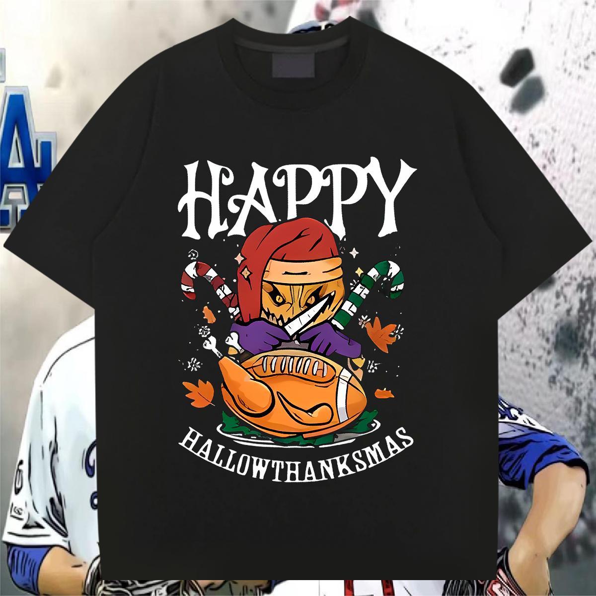 Brand Men T Shirts 230g 100% Cotton halloween Summer Casual Clothings O Neck Short Sleeves Free Shipping Men Tshirts Custom Anime