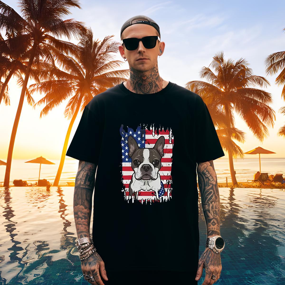 TOP Quality Tshirt for Man Woman 230g Cotton T-Shirts Summer Casual Crew Neck Cartoon Printing L-4XL 2024 DIY Tops