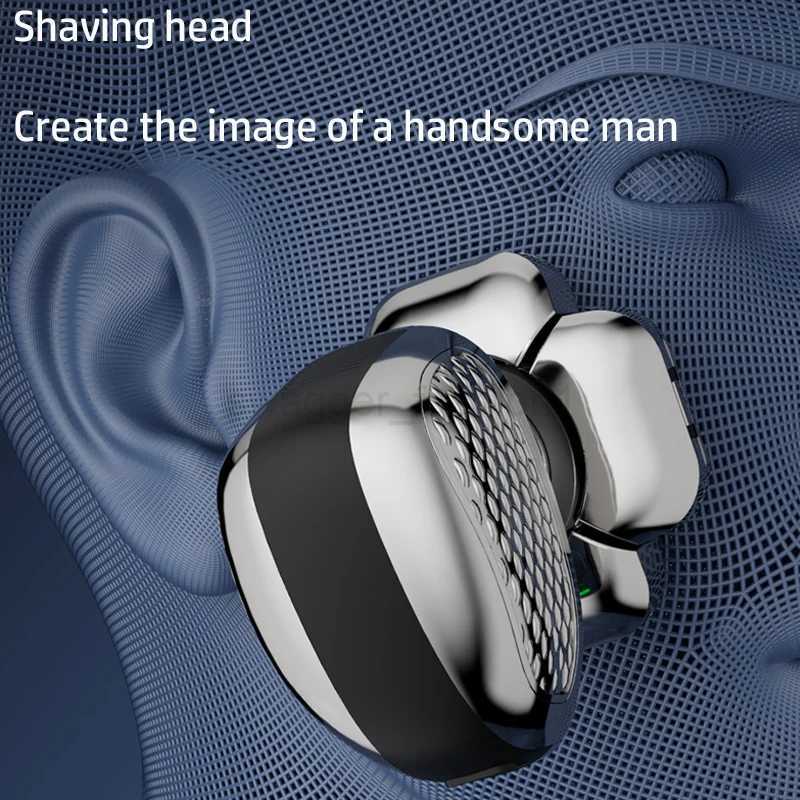 Grooming Kit 6in1 Head Electric Shaver For Men Beard Hair Trimmer Facial Razor Body Bald Shaving Machine Wet Dry RechargeableXJ240806