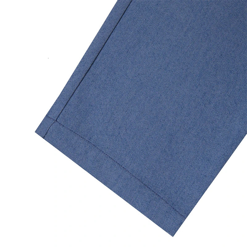 Spring Mens Casual Pants Streetwear Fashion Pure Color Mid Waist Slim Fit Pencil For Male Vintage Pleated Suit Trouser 240806