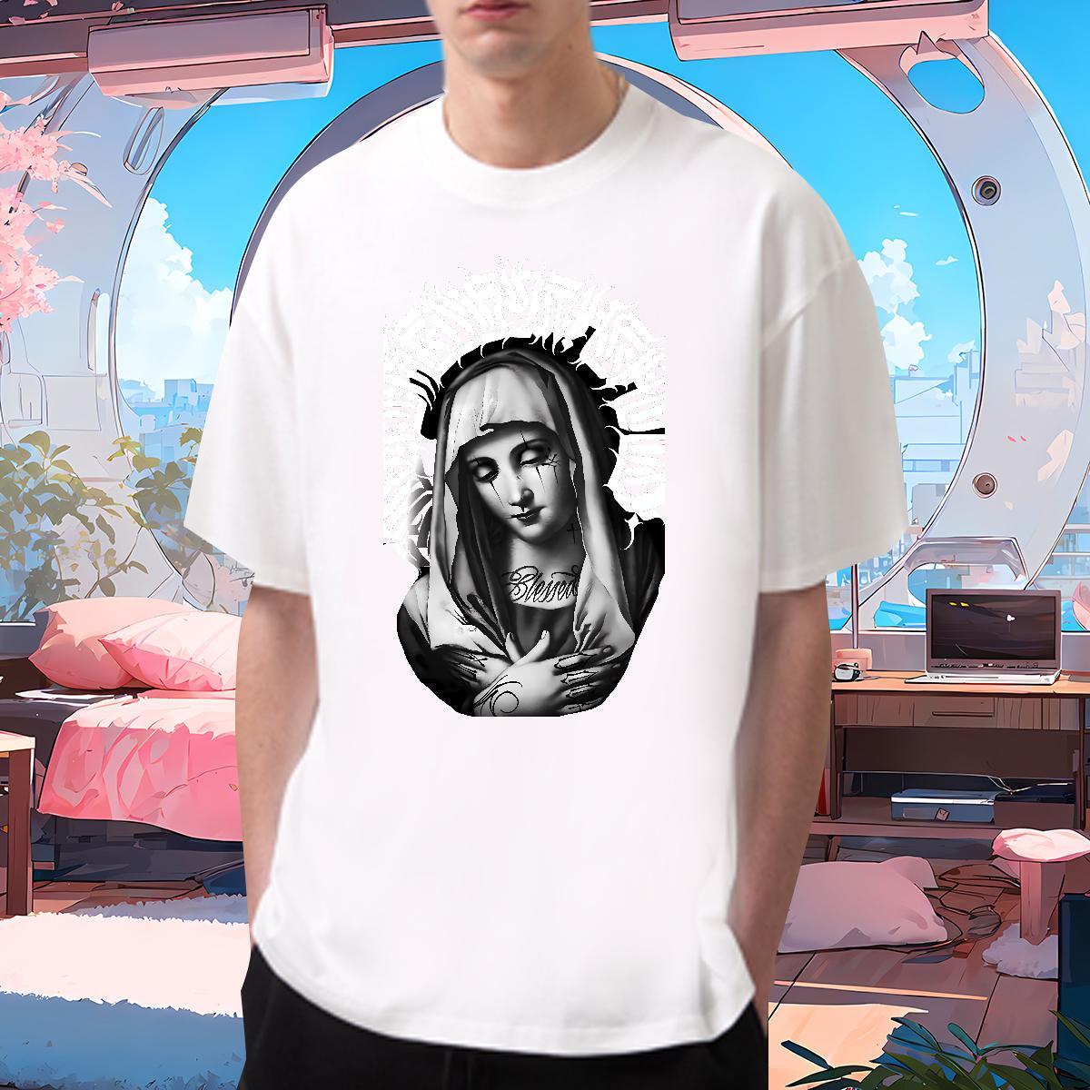 Mens T Shirts 230g Cotton nun Beach Breathable Short Sleeve Oversized 3XL 4XL Tshirts Fashion Unisex Tees