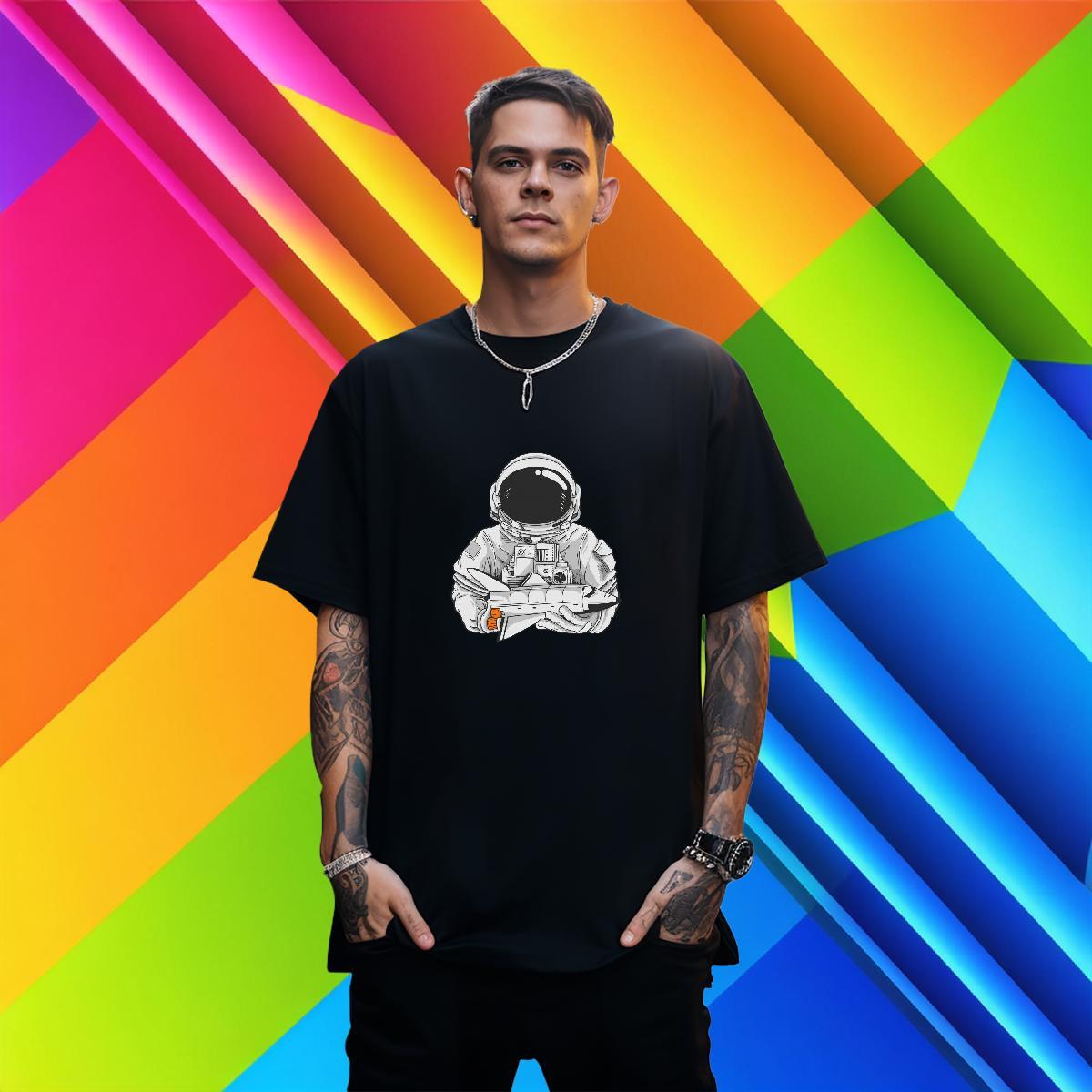 Loose Fit Men Tshirts 100% Cotton 230g Street wear Hip Hop Plus Size Custom Crew Neck New Man T Shirts Tops Shirt