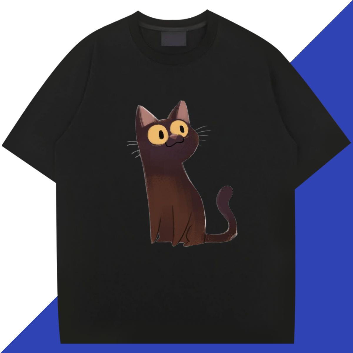 New T-Shirts 230g 100% Cotton cute Spring Summer Clothes Pure Cotton Cool Men Tees DIY