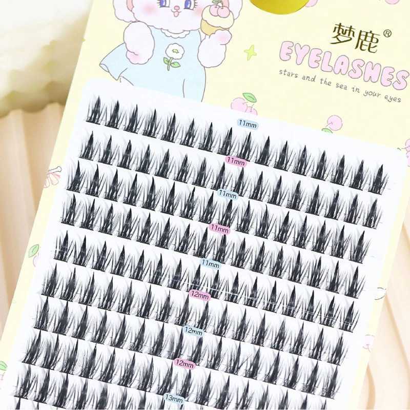 High Capacity 160 Episode Anime Eyelash Sunshine Eyelash Like Wang Hong Japanese Cosplay Wispy Density Eyelash Cluster W240803