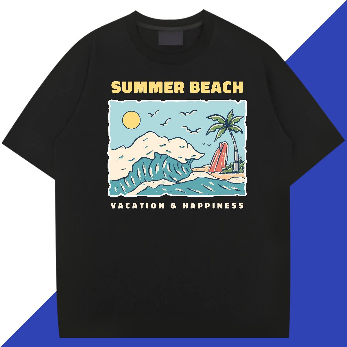 Fashion Designer T shirt 230g 100% Cotton sea Hip Hop Top Tees Crew Neck Breathable Classic Men Tees Custom Print Plus Size