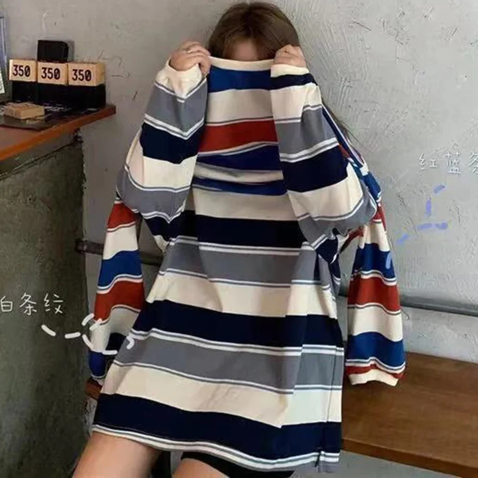 Sweatshirt Women Harajuku Pullovers Korean Fashion Couples Matching Long Sleeve 240806