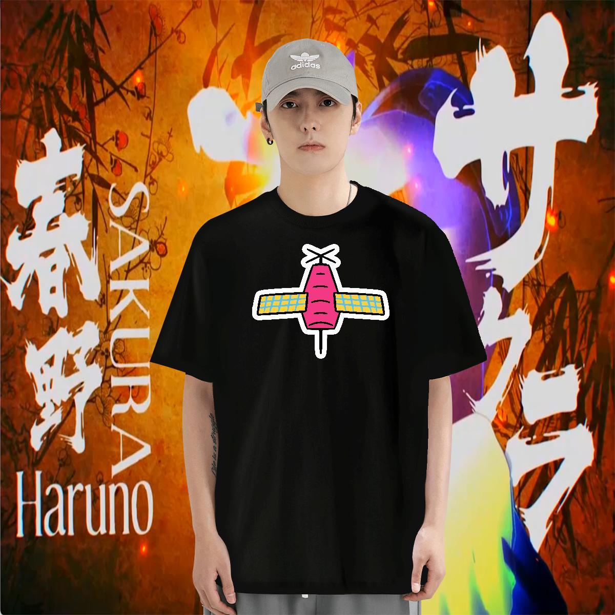 T shirt 100% Cotton 230g planet Daily Outfit Breathable Short Sleeve Floral Print Men Clothes T-Shirt New Soft Tshirts