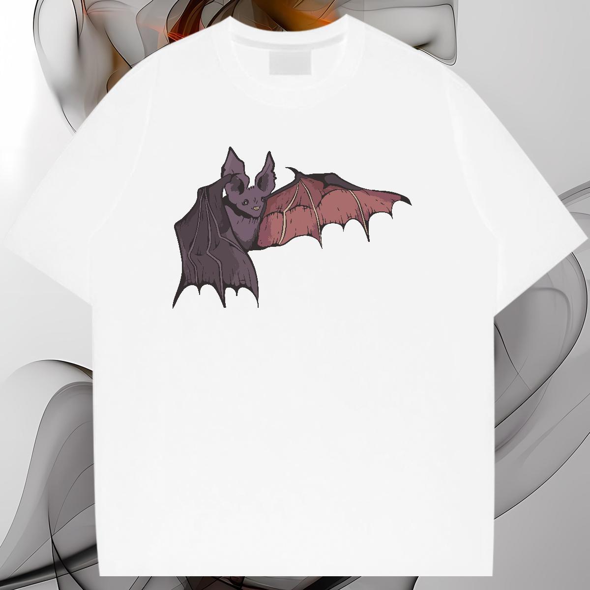 Designer Fashion T shirt 230g Pure Cotton bat Street Clothings O Neck Short Sleeves Popular Men Tees DIY