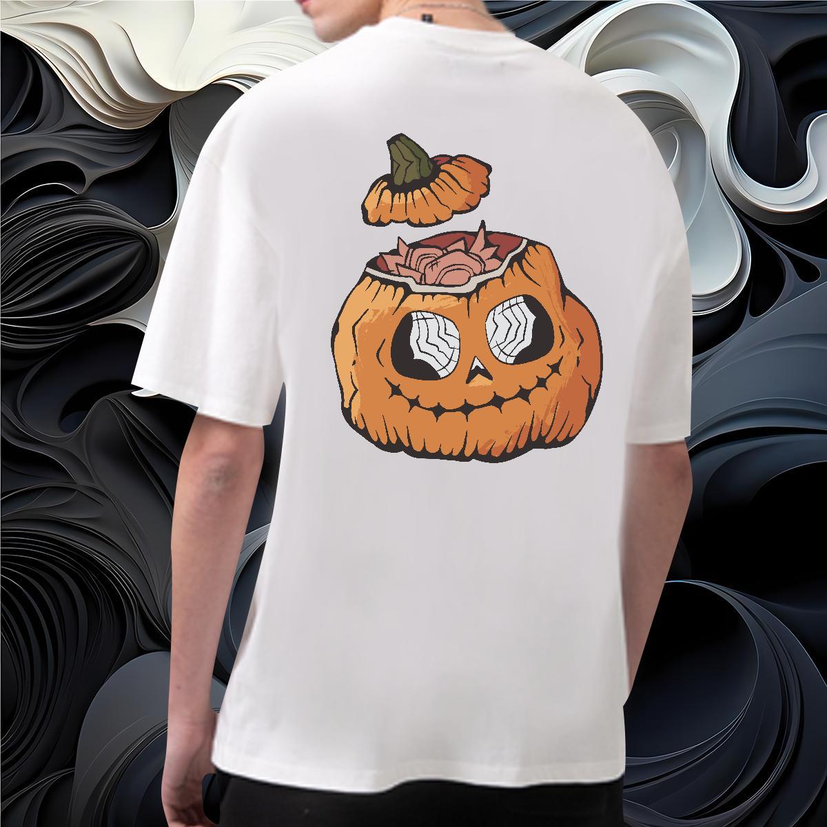 Designer T-Shirts 100% Cotton 230g pumpkin Anime Printing Street Clothes Breathable Short Sleeve Wholesale Men Tees Custom Anime