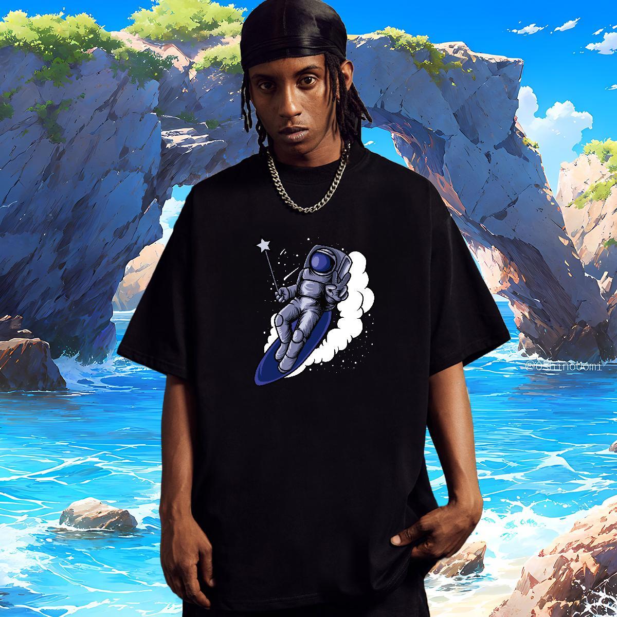 Man T Shirts 230g Pure Cotton universe Hip Hop Breathable Short Sleeve Custom Printing Men Clothes T-Shirt 2024 DIY Soft Tees Shirts