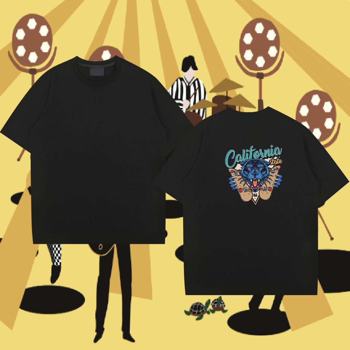 DIY Customized T shirt 230g Cotton Street wear Hip Hop Tee Shirt Pure Cotton Designer Men Clothes T-Shirt Oversized 3XL 4XL