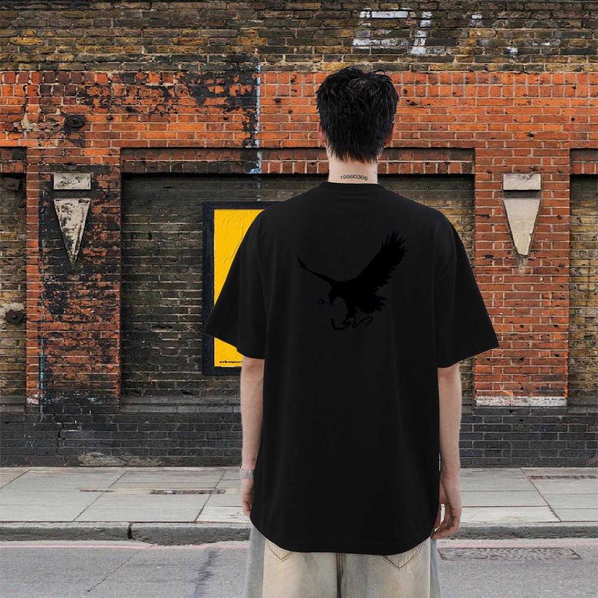 Factory Direct T Shirt For Man 230g Cotton eagle Street Clothings Breathable Short Sleeve Designer Tshirt for Man Woman Custom Cartoon