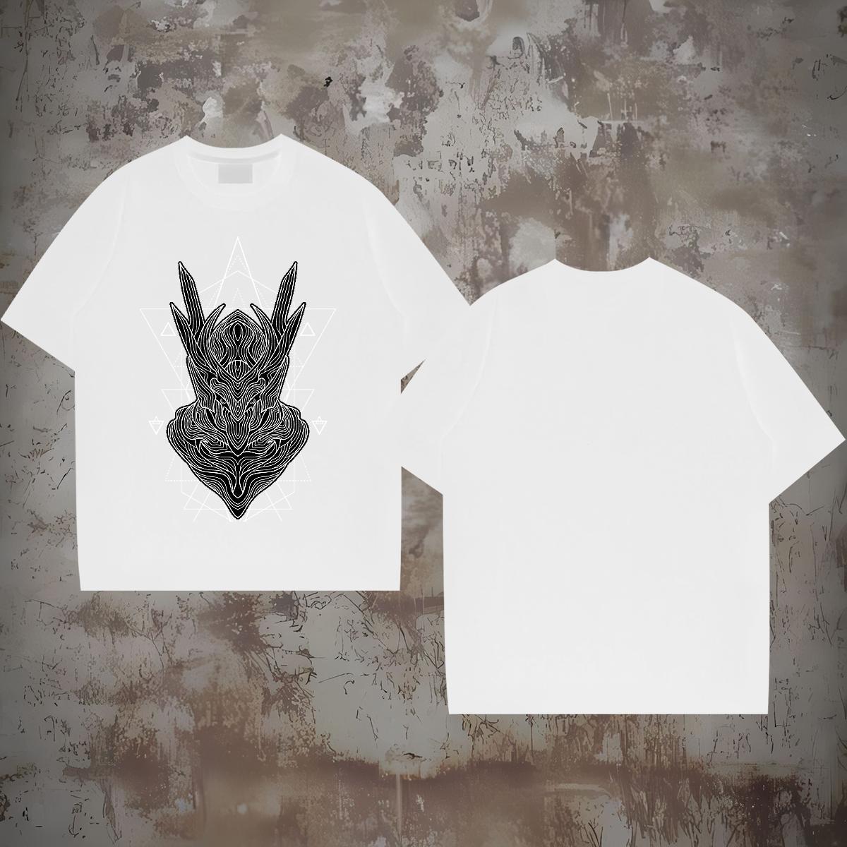 T-Shirts 230g 100% Cotton line Street Wear Crew Neck Custom Print Plus Size Men Tshirts New Designer Brand Tees