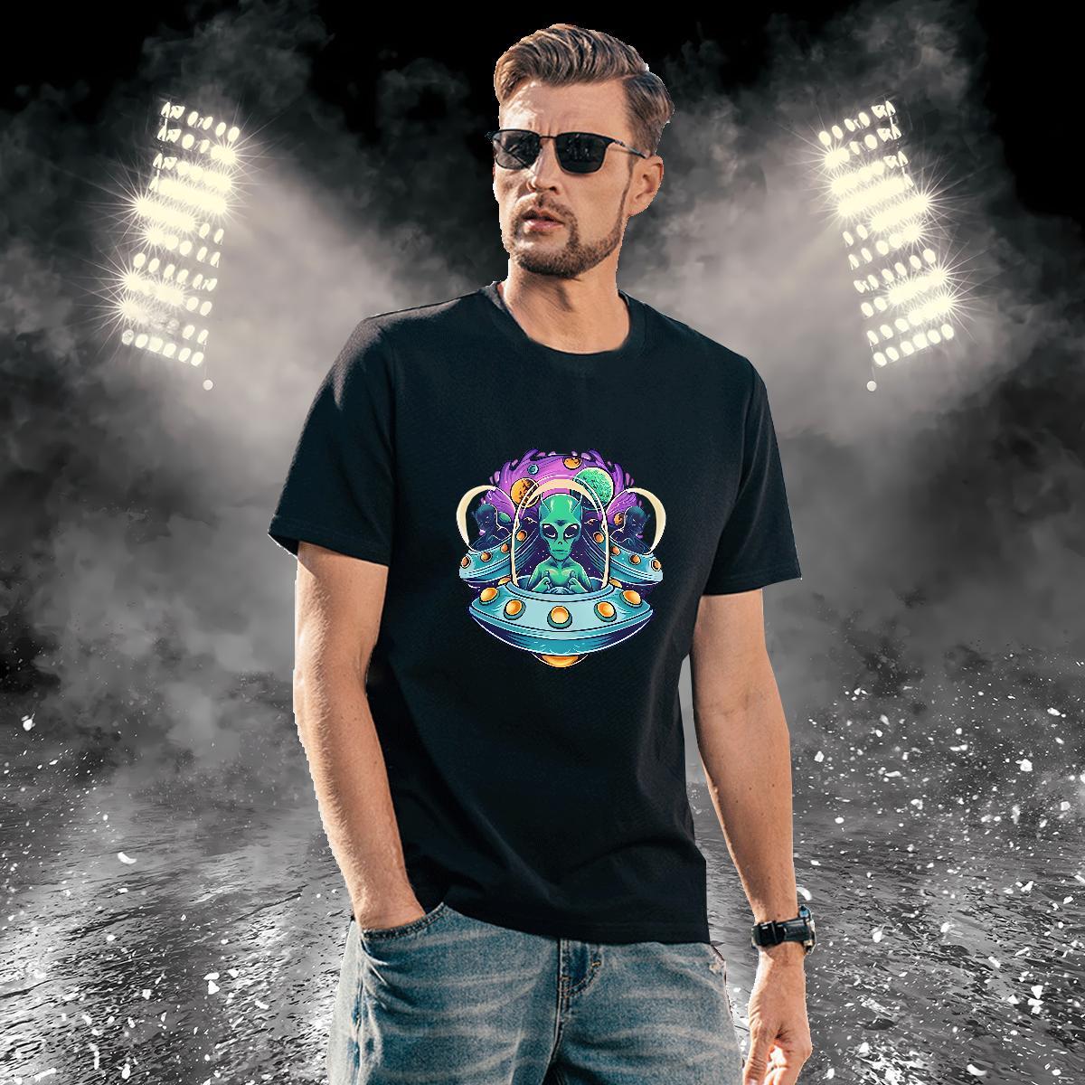 Free Shipping Men Tops Tees 230g 100% Cotton halloween T-Shirts Street wear Hip Hop Breathable Crew Neck Black White Customized Clothes