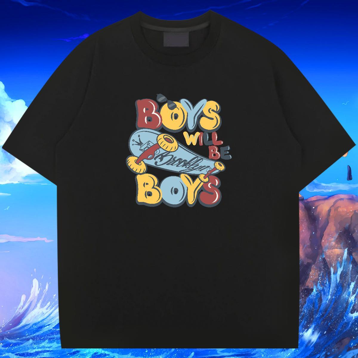 Loose Couples T Shirts 230g 100% Cotton Hip Hop Street letter Black White Short Sleeve Soft Fashion Casual Mens T Shirts Wear