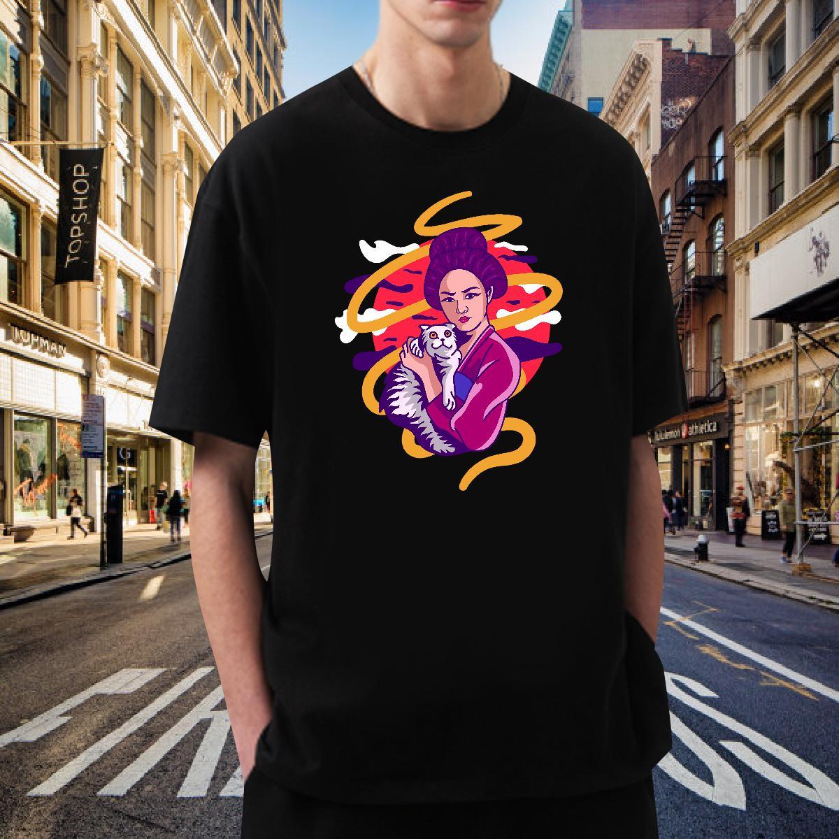 T-Shirts 230g Pure Cotton women Casual O Neck Short Sleeves DIY Logo Oversized Men Clothes T-Shirt 2024 Summer Cool Design Tshirts