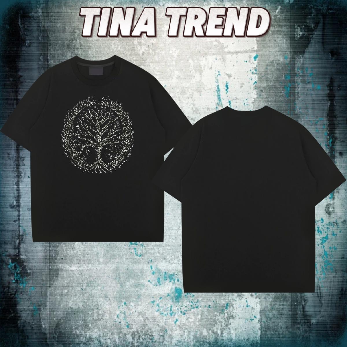 Customized T Shirt For Man 230g 100% Cotton tree Sport Clothes Breathable Crew Neck Cool Mens Tshirts White Plus Size