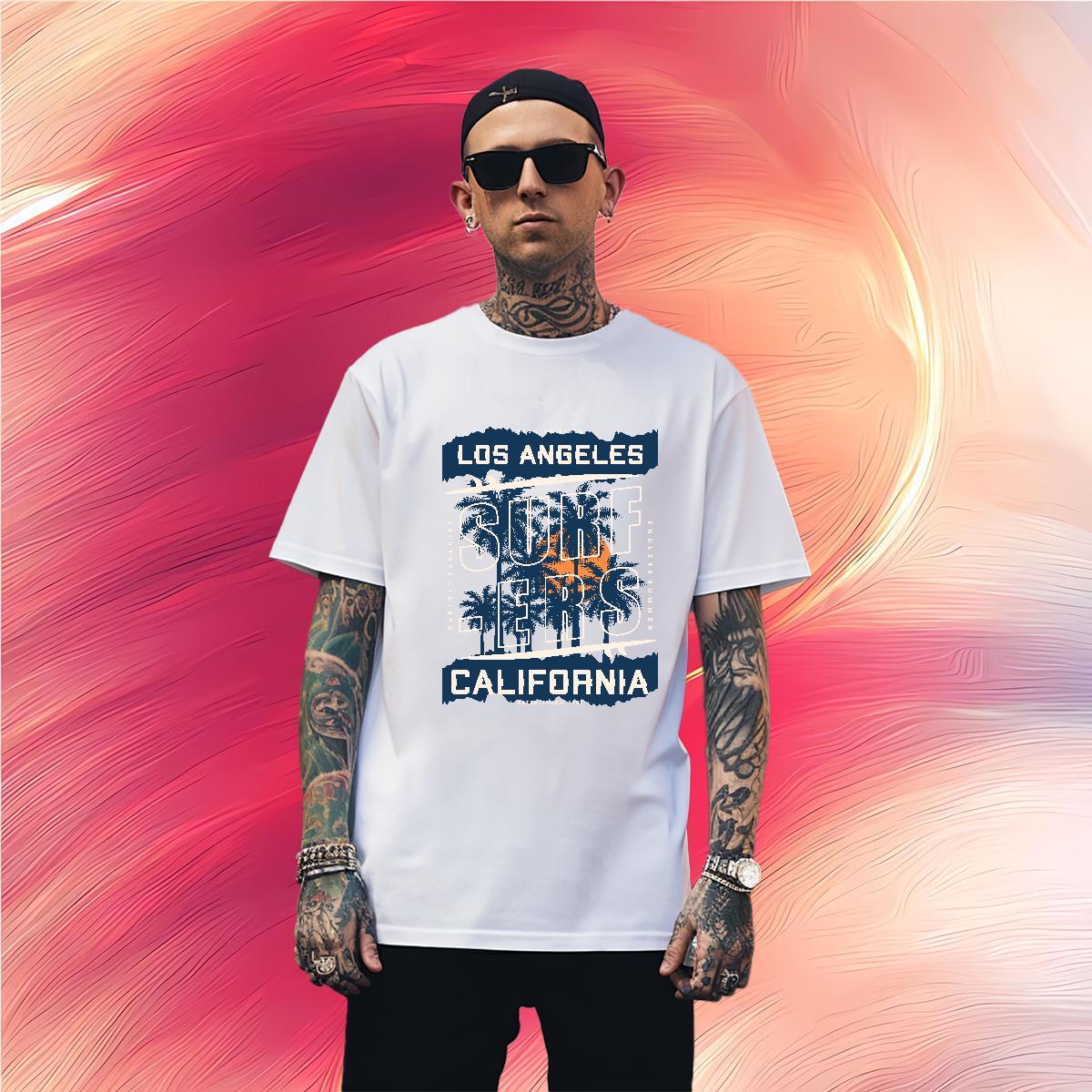 T shirt 100% Cotton 230g tree Street wear Hip Hop Pure Cotton Custom Print Plus Size Men Tops Tees Designer Free Shipping Tops Shirt