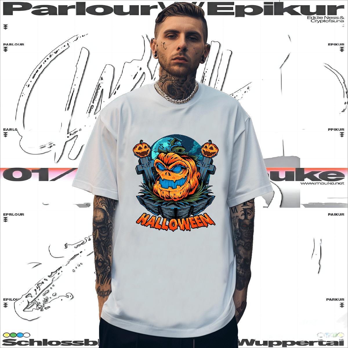 DIY Customized Men T Shirts 100% Cotton 230g pumpkin Summer Casual Top Tees Breathable Short Sleeve Cool Couples T Shirts Anime
