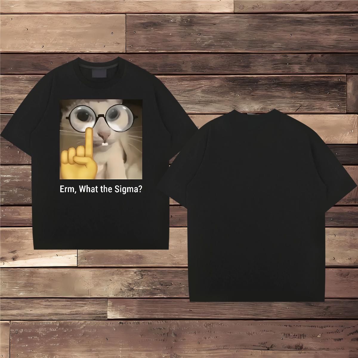 T shirt 100% Cotton 230g cat High Street Hip Hop Pure Cotton Black White Mens Tshirts Fashion Casual Classic Tees Shirts